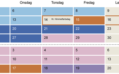 Anbefalte rammer for eksamensavvikling for VG3 våren 2026
